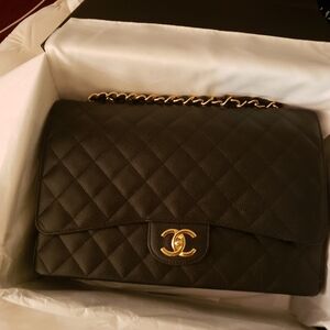 Chanel Classic double Flap caviar gold hardware Black brand new, never used.
